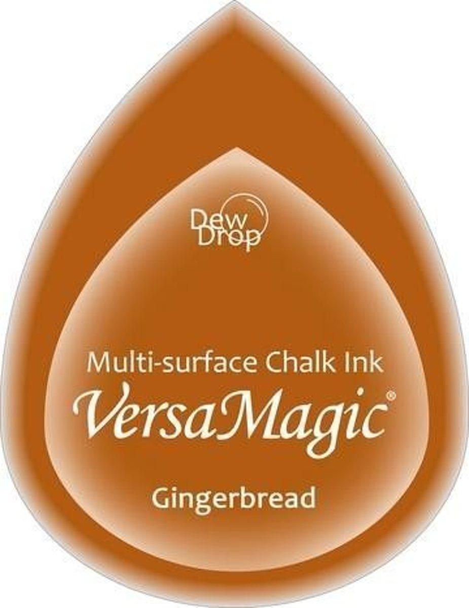 GD62 Versamagic dewdrop inktkussen met krijt pastel Gingerbread gember bruin